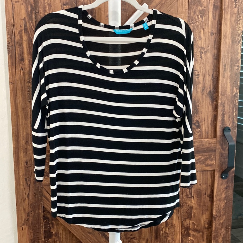Tori Richard Honolulu striped top size xs